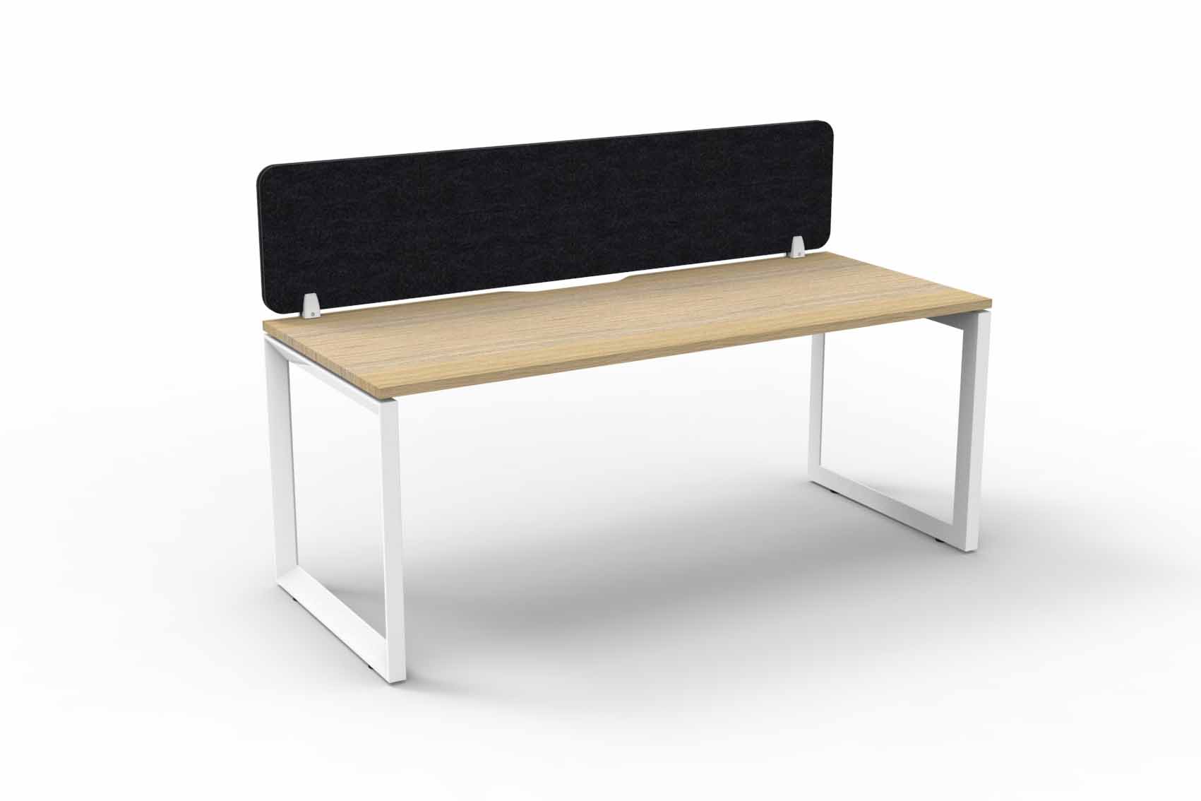Loop 1 Person Single Sided Workstation - with Eco Screen